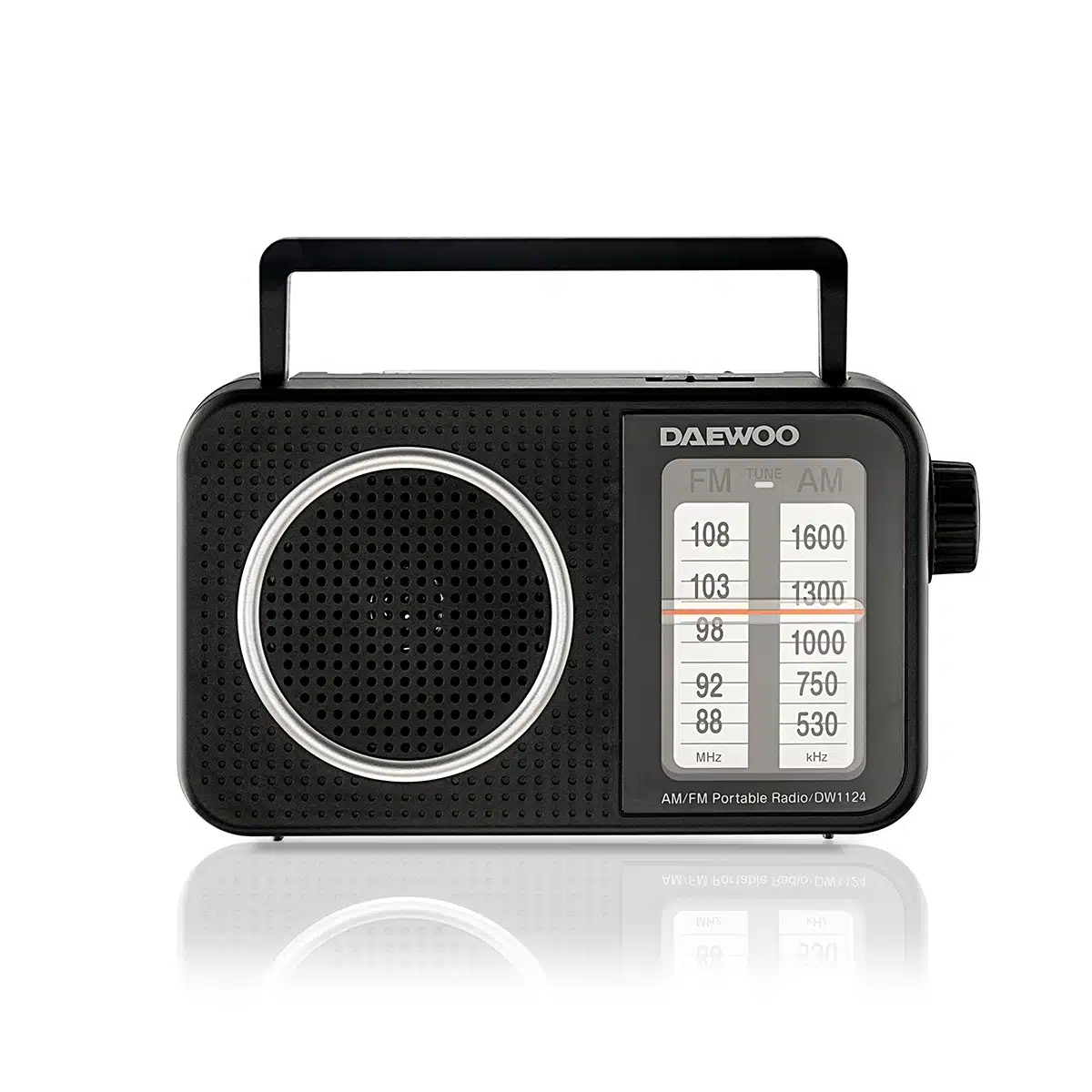 Radio Portátil AM/FM DW1124, Corriente eléctrica y Pilas