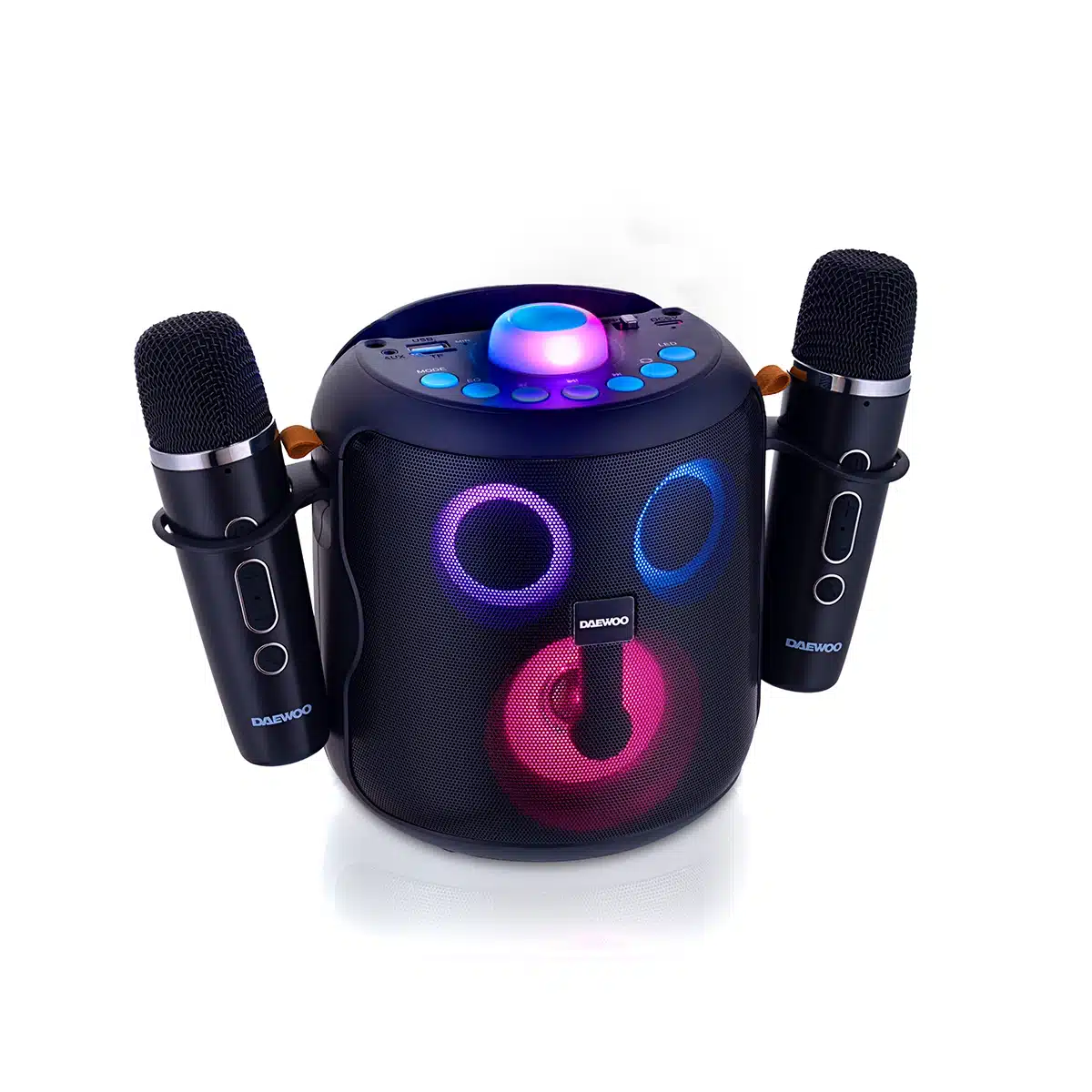 Altavoz Karaoke Bluetooth DW3008, 2 Micrófonos inalámbricos